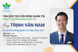 TÂN CHỦ TỊCH CÔNG TY CỔ PHẦN NÔNG DƯỢC HAI