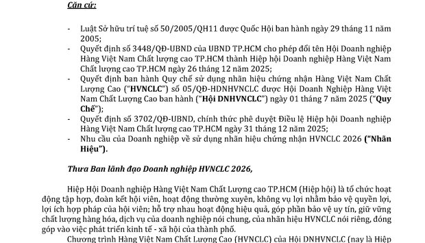 HAI – KHẲNG ĐỊNH VỊ THẾ CÙNG HÀNG VIỆT NAM CHẤT LƯỢNG CAO 2026