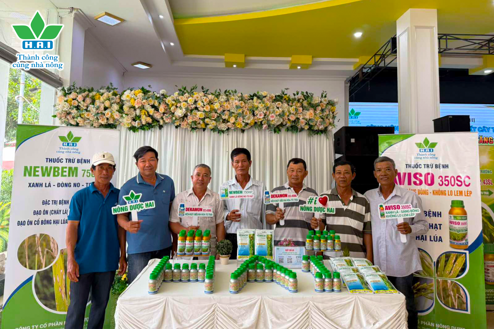 HAI ra mắt bộ ba lúa sạch bệnh - sáng bông - tăng năng suất trên cây lúa